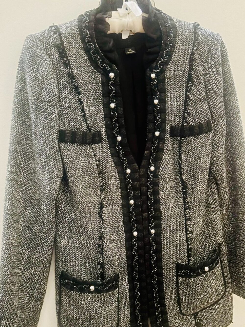 Black & White Tweed Blazer